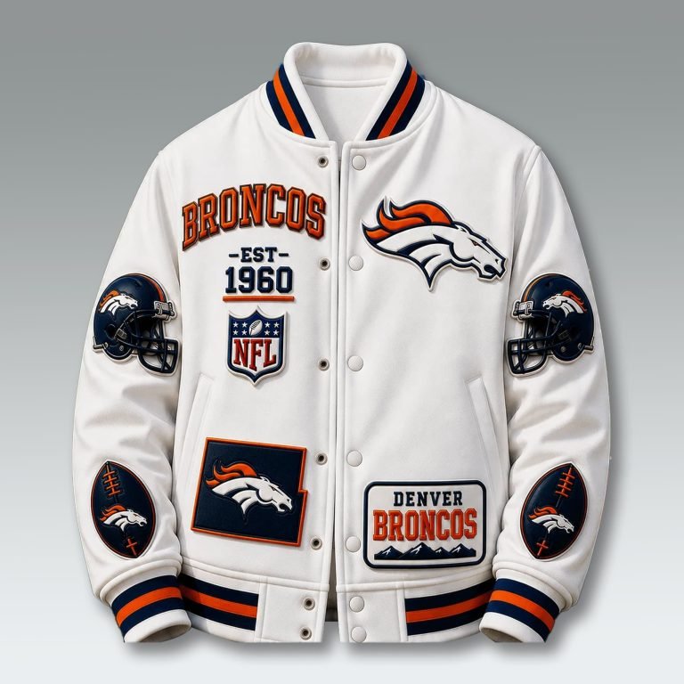Denver Broncos Merch Broncos EST 1960 Baseball Jacket Best Football Lovers Outfit
