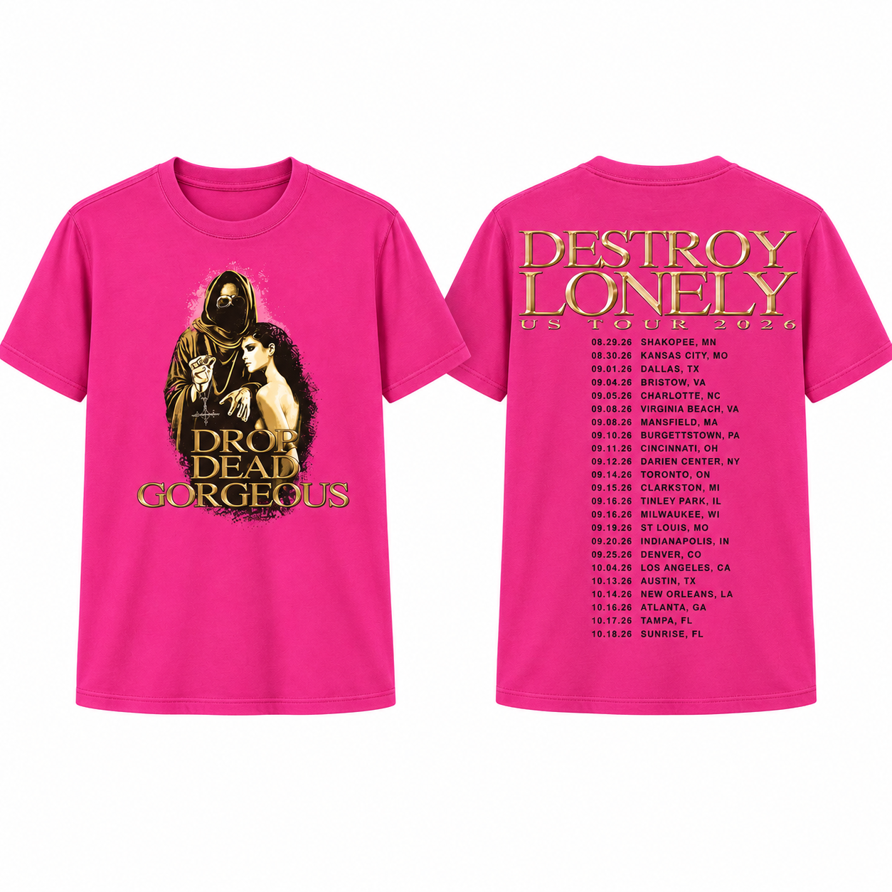 destroy lonely drop dead gorgeous tour 2026 t shirt merch - merchtourboutique