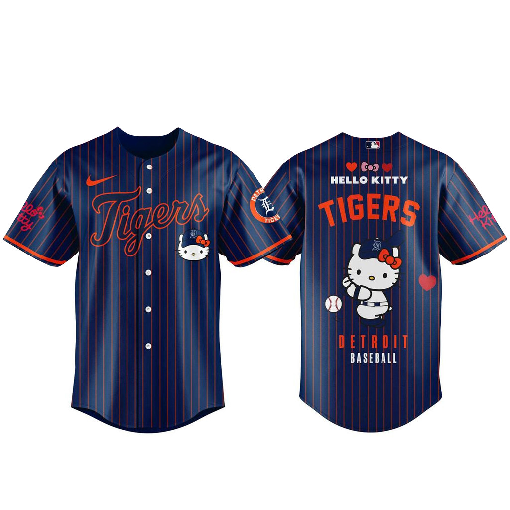 Detroit Tigers x Hello Kitty Baseball Helmet Bobbleheads 2026 Baseball Jersey 1 - Unicasport Detroit Tigers x Hello Kitty Baseball Helmet Bobbleheads 2026 Baseball Jersey