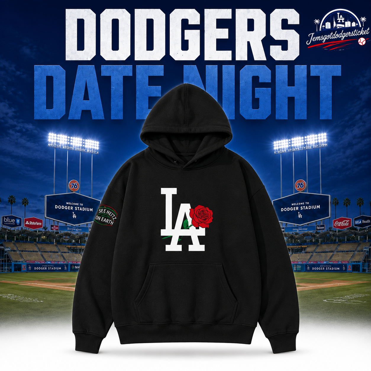 Dodgers LA Date Night Sep 04 2026 Hoodie