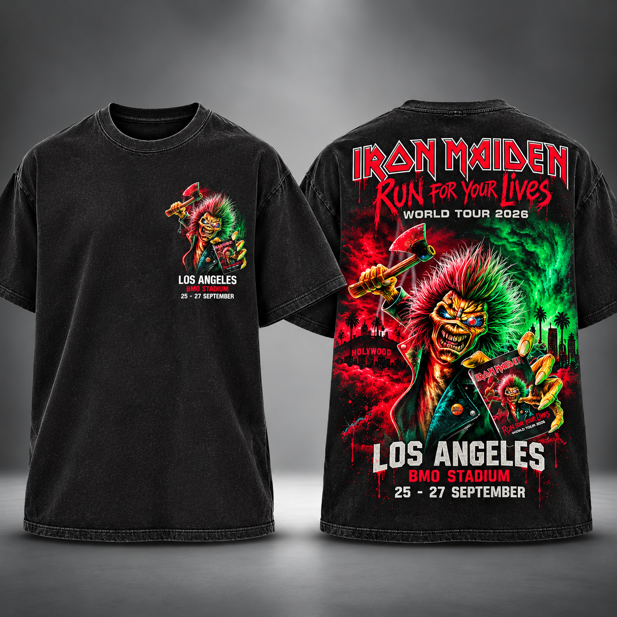 Exclusive Iron Maiden BMO Stadium Los Angeles Sep 27 2026 T-Shirt