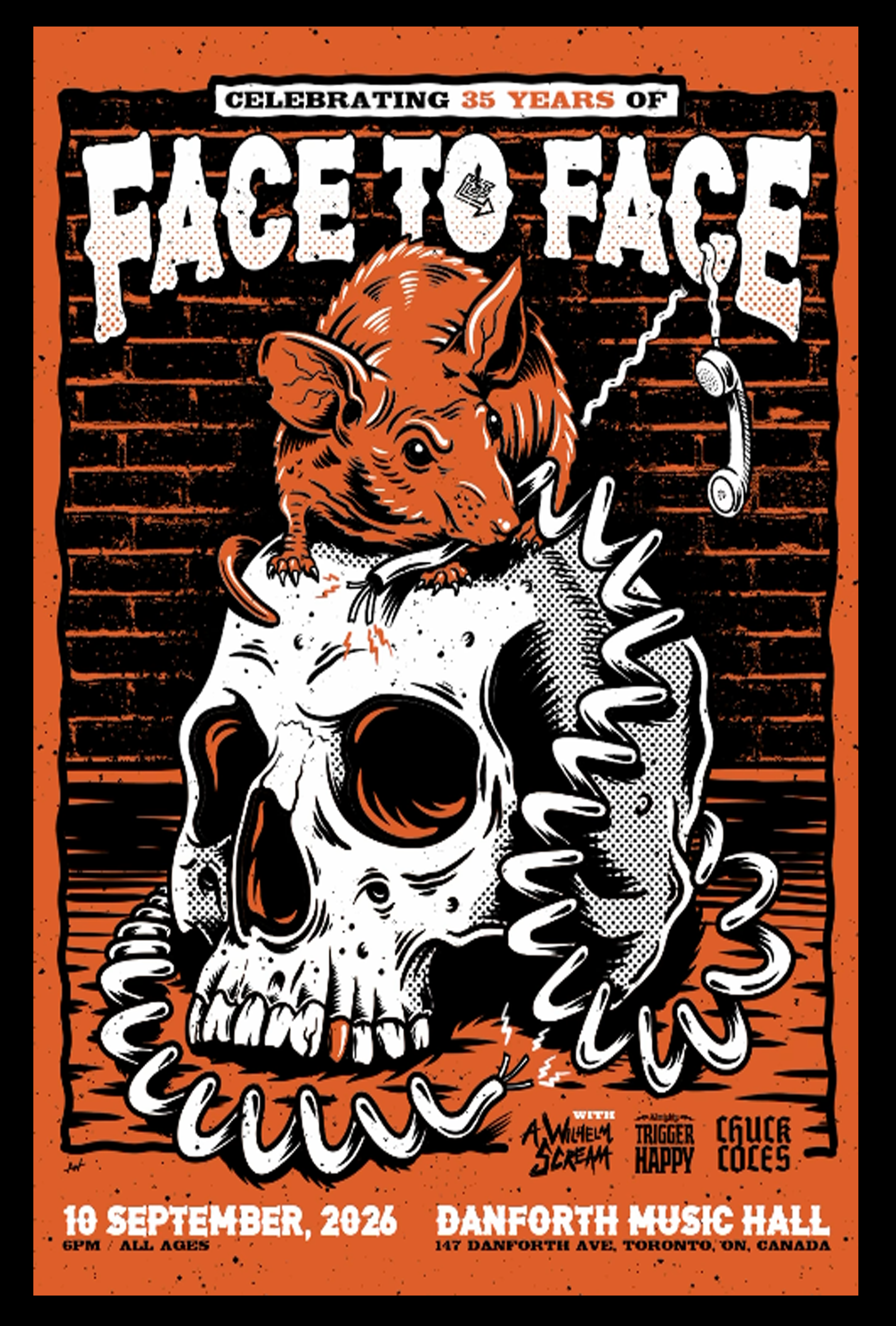 face to face sep 10 2026 danforth music hall toronto canada live concert poster exclusive merch - merchtourboutique