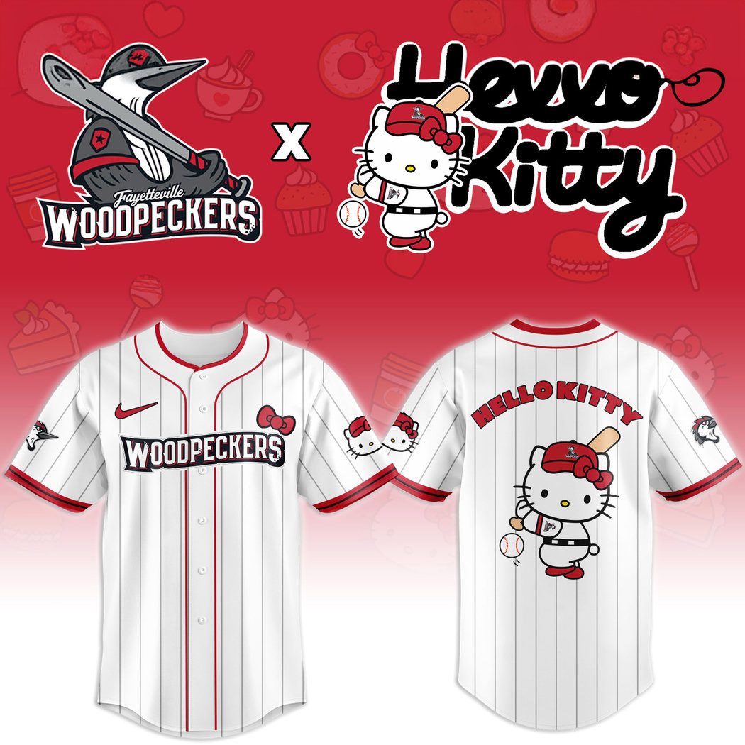 Special Fayetteville Woodpeckers x Hello Kitty Night Jersey