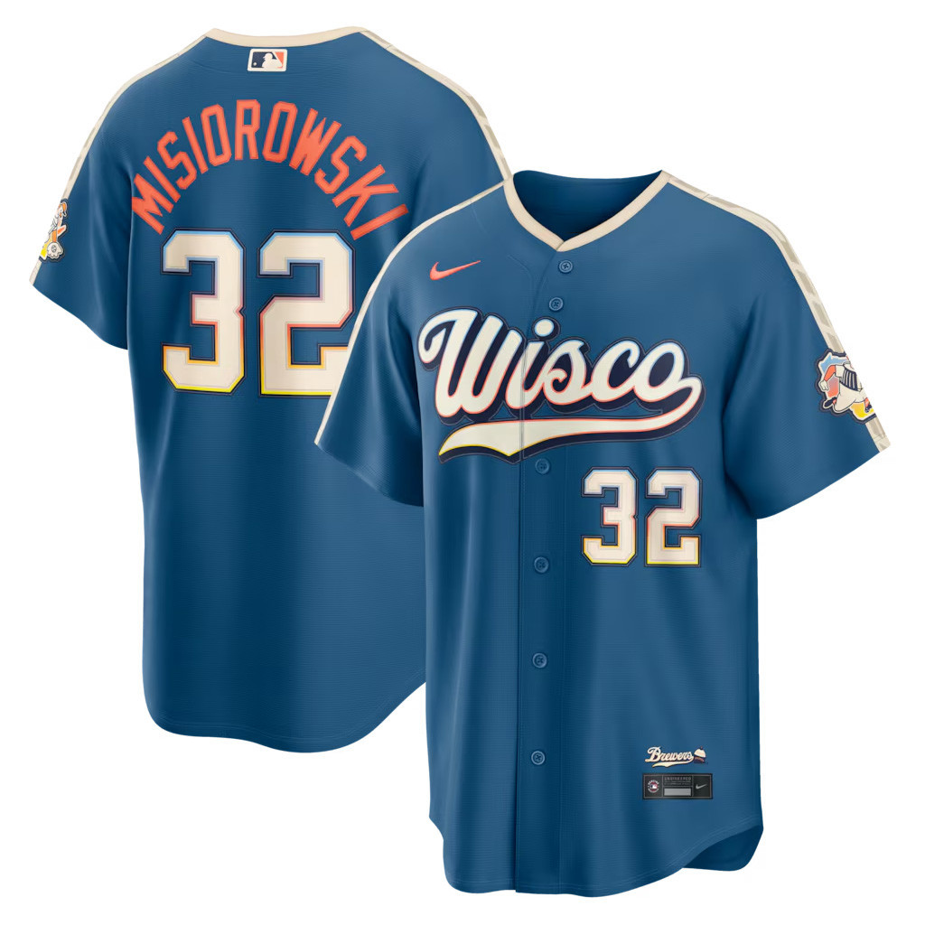#32 Jacob Misiorowski Milwaukee Brewers 2026 City Connect Jersey Shop Brewers Merch