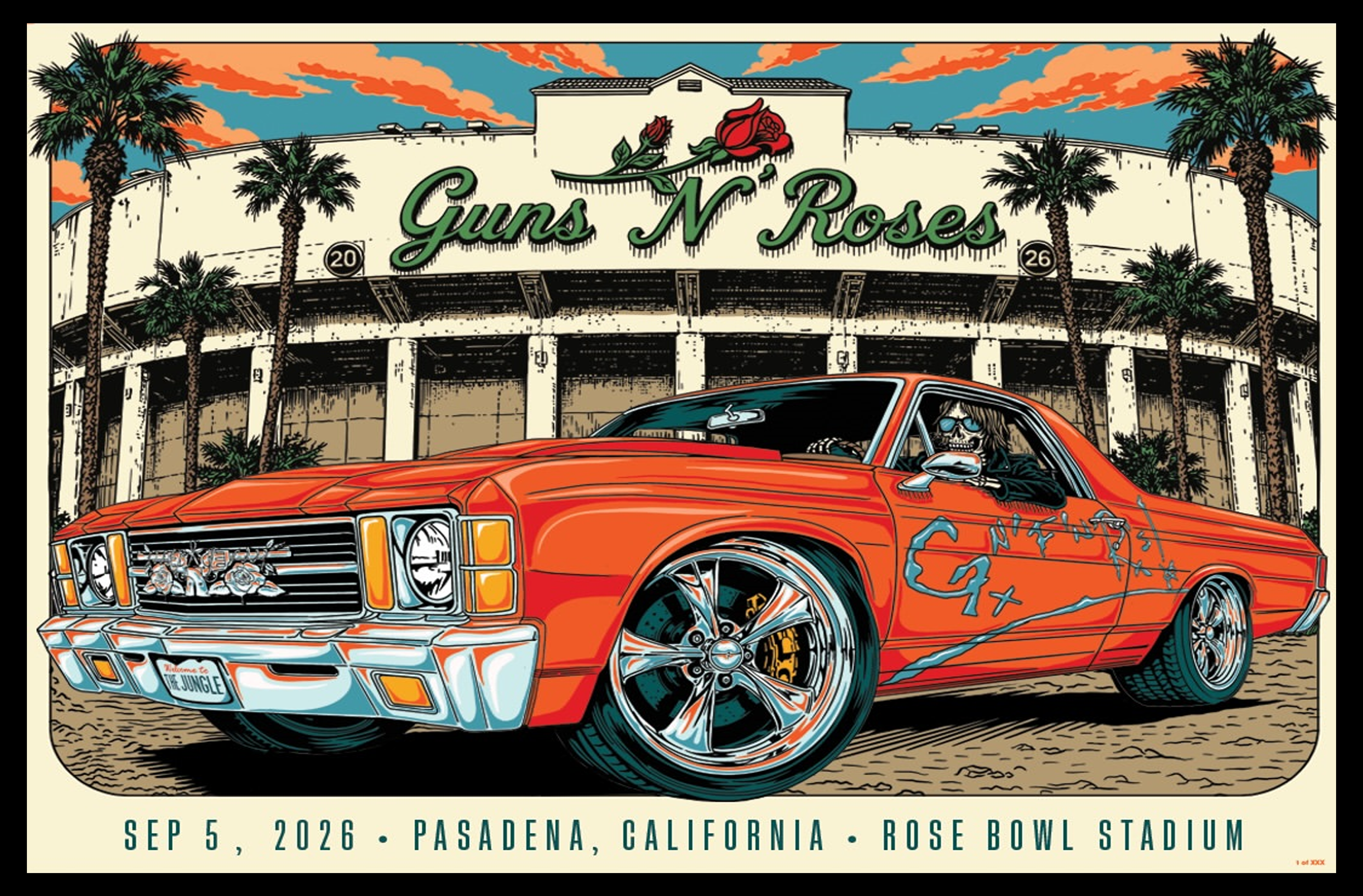 Guns N Roses Poster Rose Bowl Stadium World Tour Pasadena CA Limited Merch 1 - merchtourboutique guns n roses poster rose bowl stadium world tour pasadena ca limited merch 39GoX - merchtourboutique