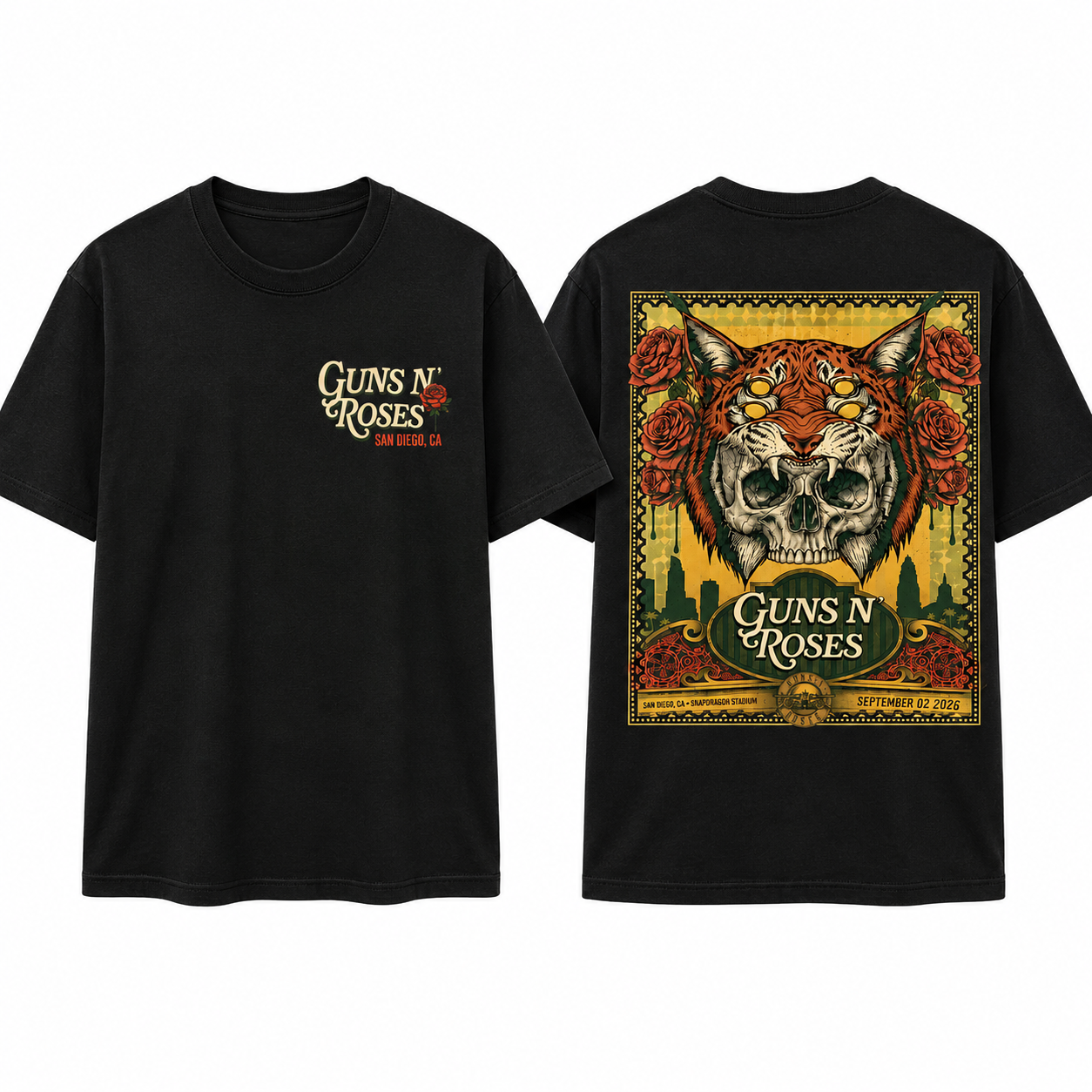 guns n roses snapdragon stadium on september 2 2026 shirt san diego ca merch NG0ft - merchtourboutique