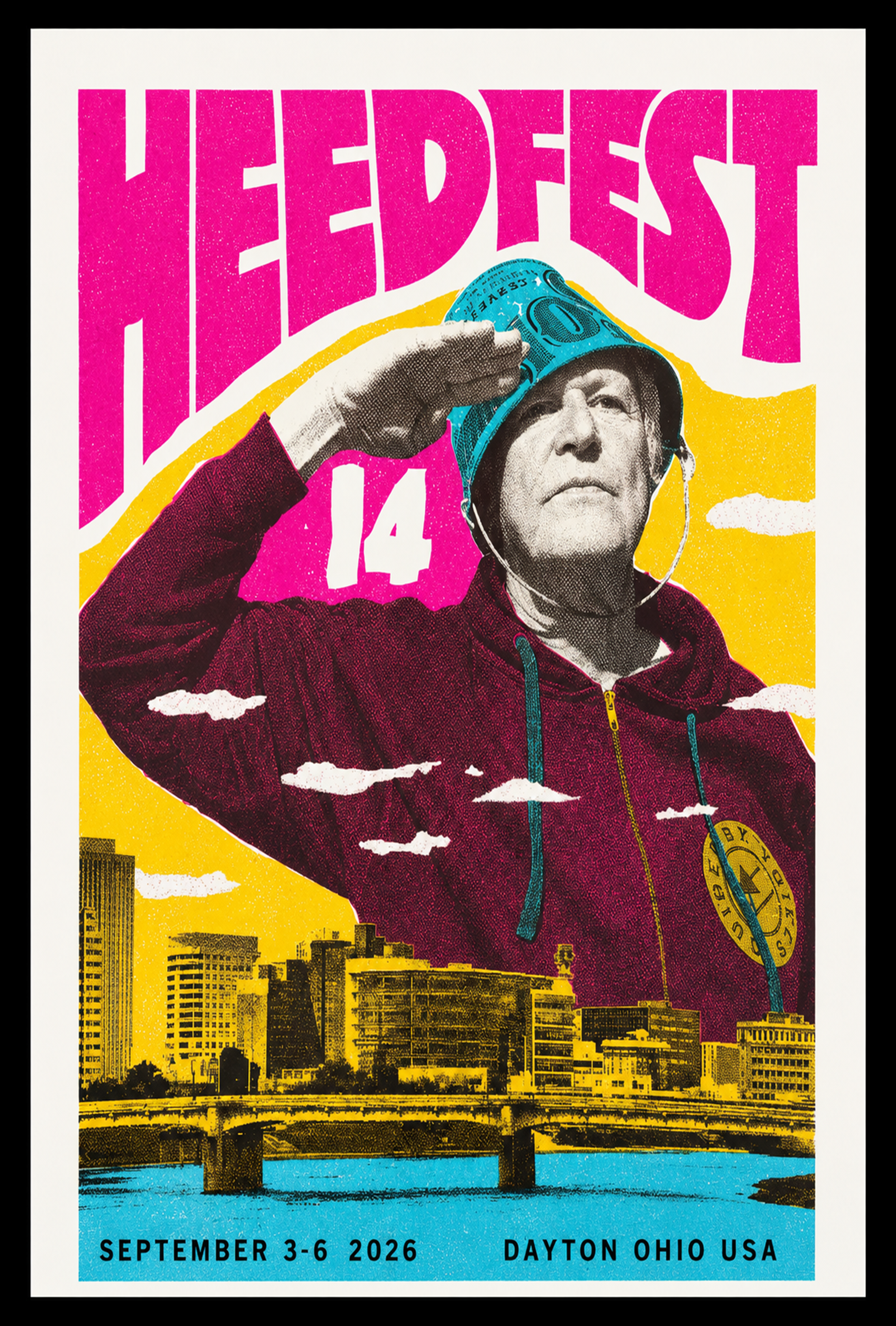 HEDFEST September 3-6 2026 Dayton Ohio USA Festival Poster Exclusive Merch