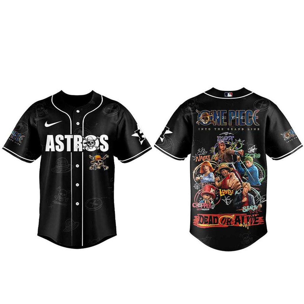 Houston Astros x One Piece Live Action 2026 Baseball Jersey 1 - Unicasport Houston Astros x One Piece Live Action 2026 Baseball Jersey