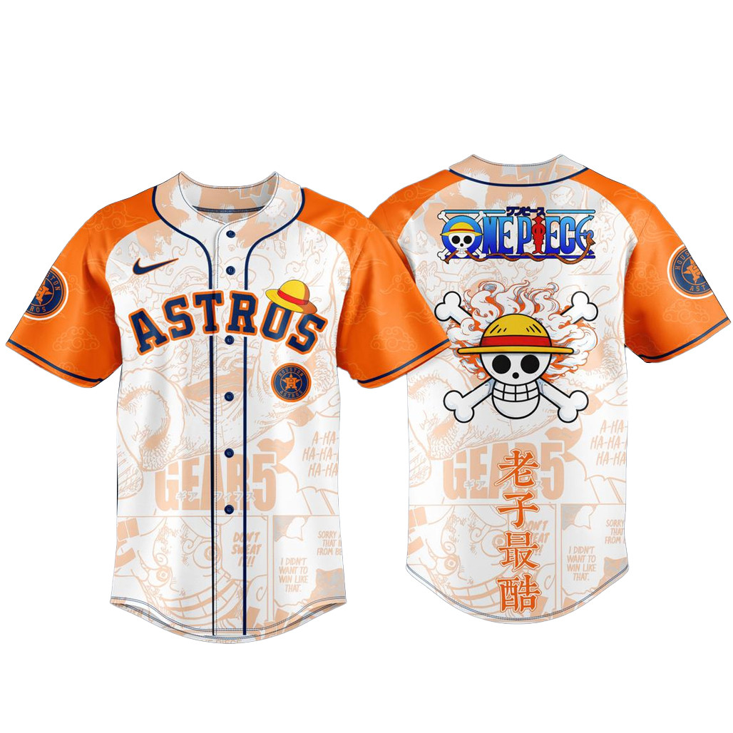 Houston Astros x One Piece Night 2026 Baseball Jersey 1 - Unicasport Houston Astros x One Piece Night 2026 Baseball Jersey