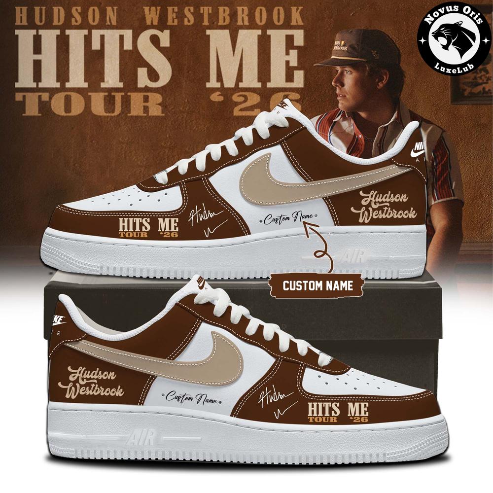Hudson Westbrook Hits Me Tour 2026 Custom Air Force 1