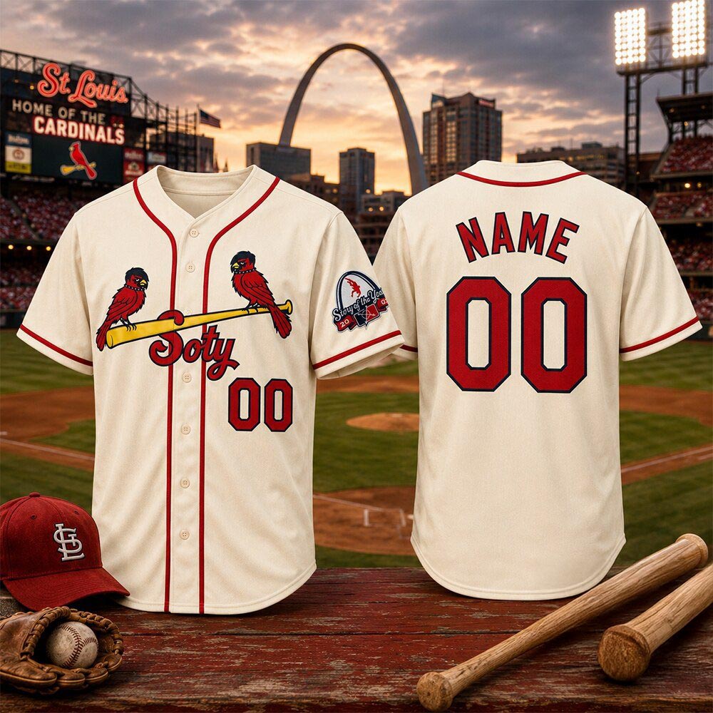 St Louis Cardinals Emo Punk Bird Story Of The Year Baseball Jersey Shirt MLB Baseball Music Fan Apparel