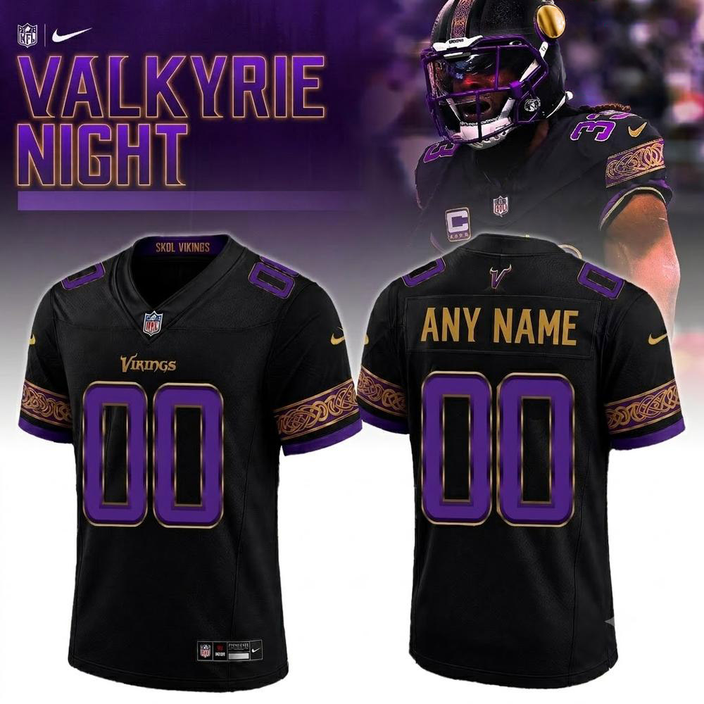 Special Edition Valkyrie Night Minnesota Vikings Football Jersey
