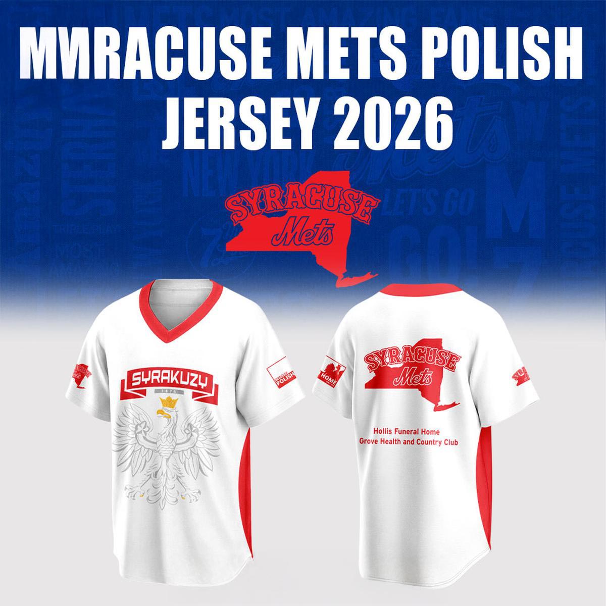 Syracuse Mets Polish Proud 2026 Personalized Baseball Jersey Heritage Game Fanwear