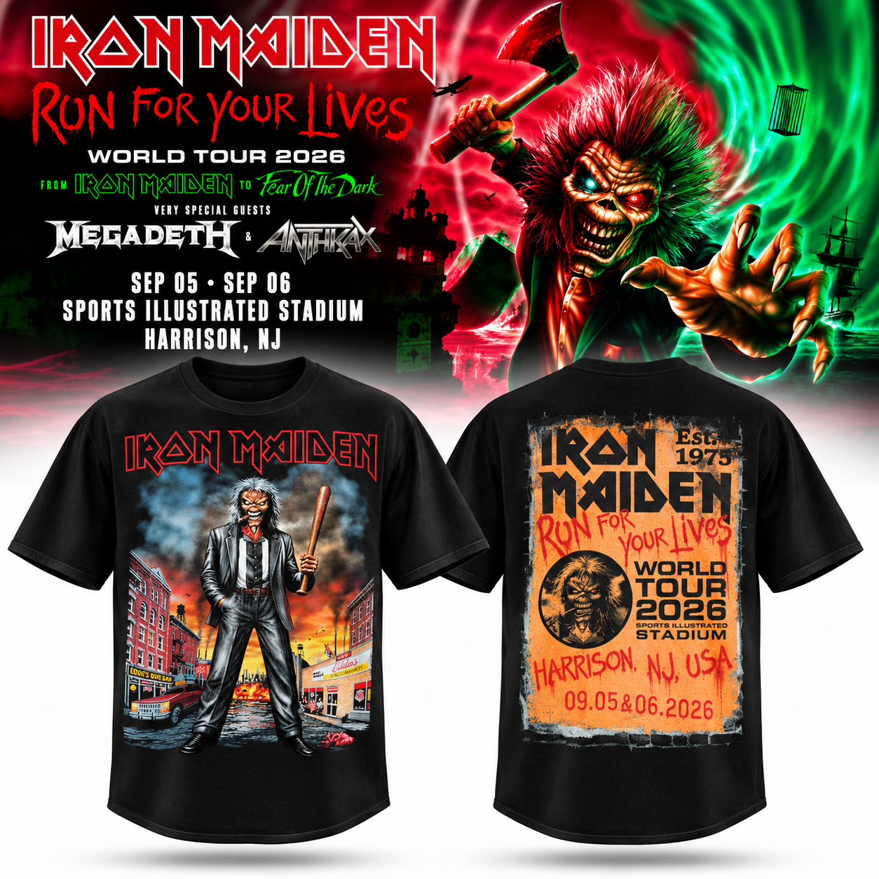 iron maiden harrison nj 2026 merch shirt u3yzn - merchtourboutique