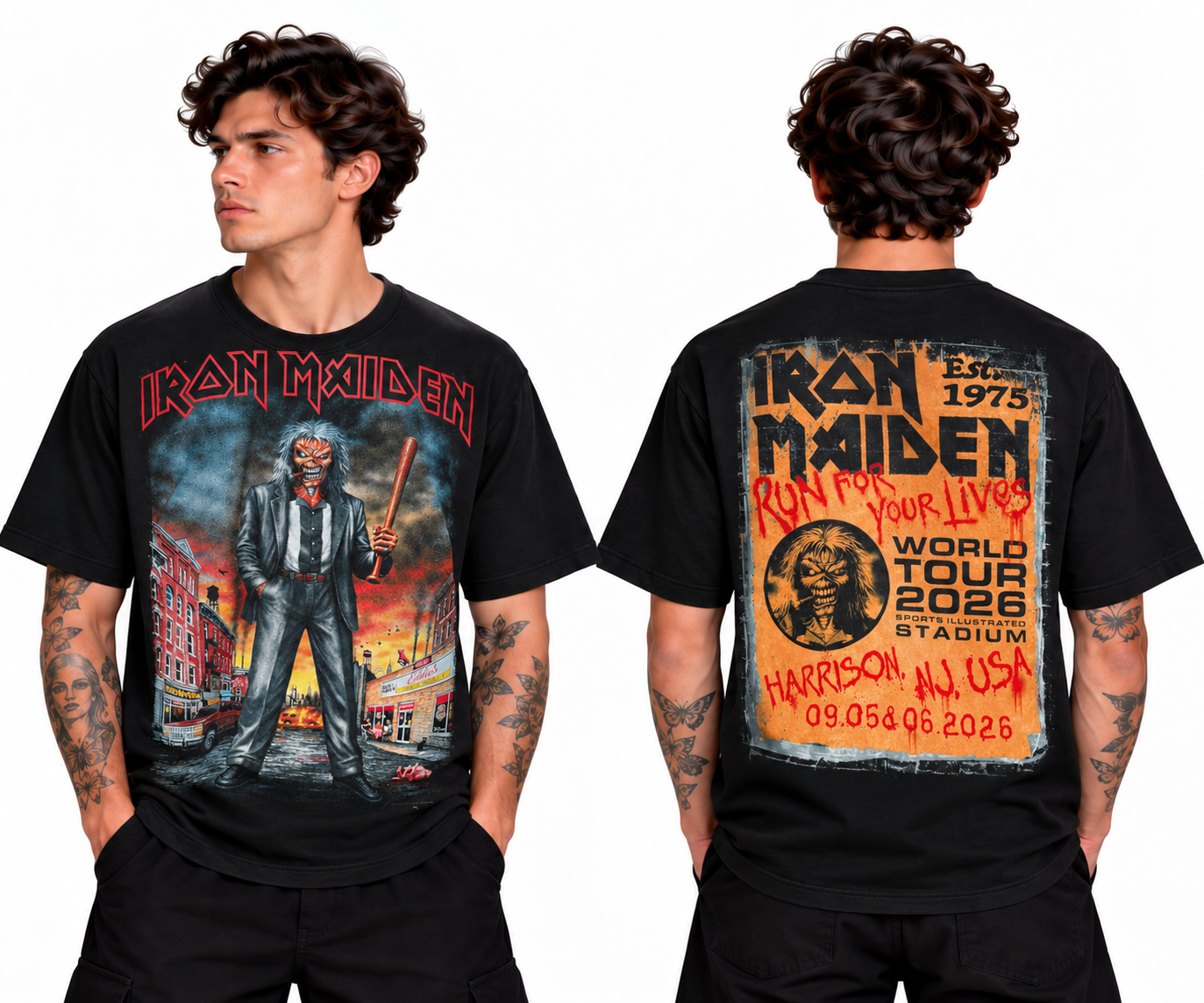 iron maiden sports illustrated stadium sep 5 6 2026 new jersey tour t shirt merch limited yy37d - merchtourboutique