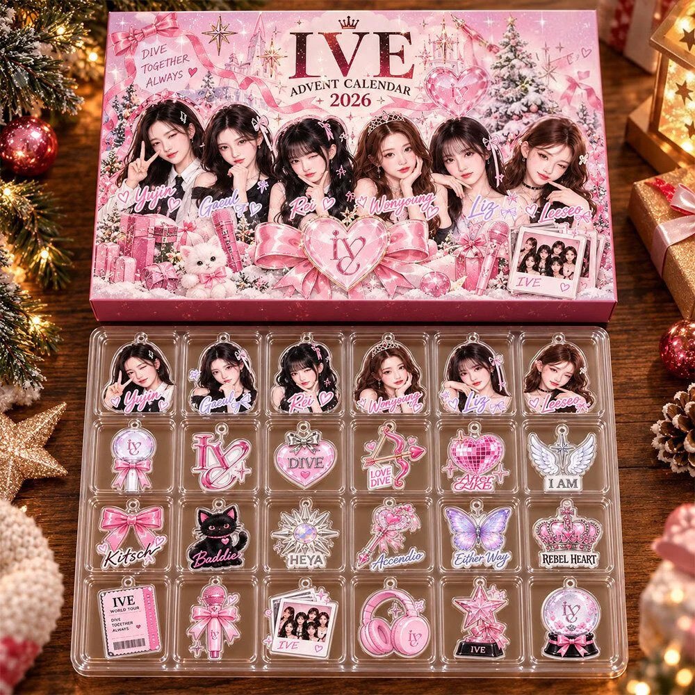 Ive Merch Kpop Girl Group Christmas Advent Calendar Xmas Decor Ideas Christmas Presents
