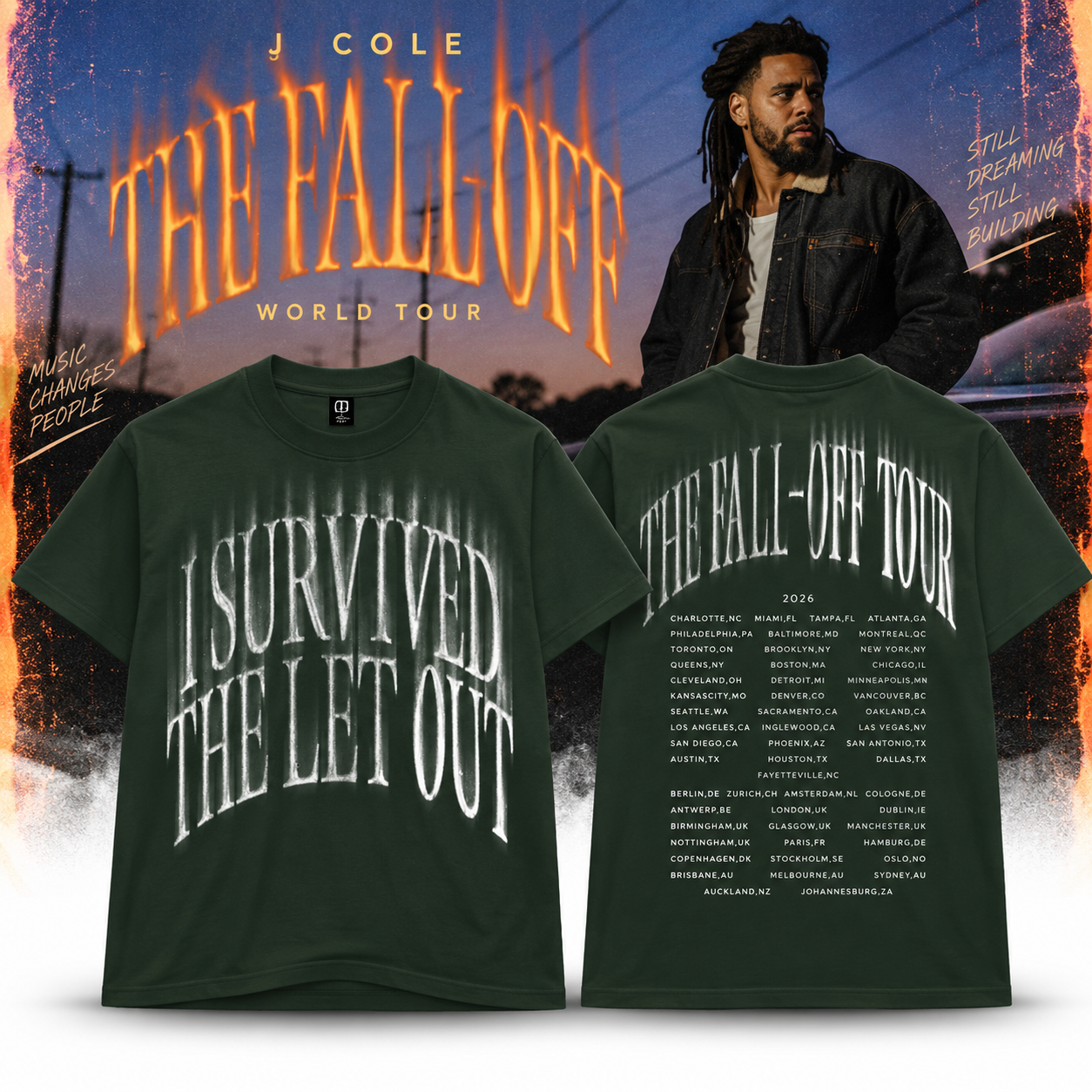 j cole world tour the letout 2026 tee merch puDU2 - merchtourboutique