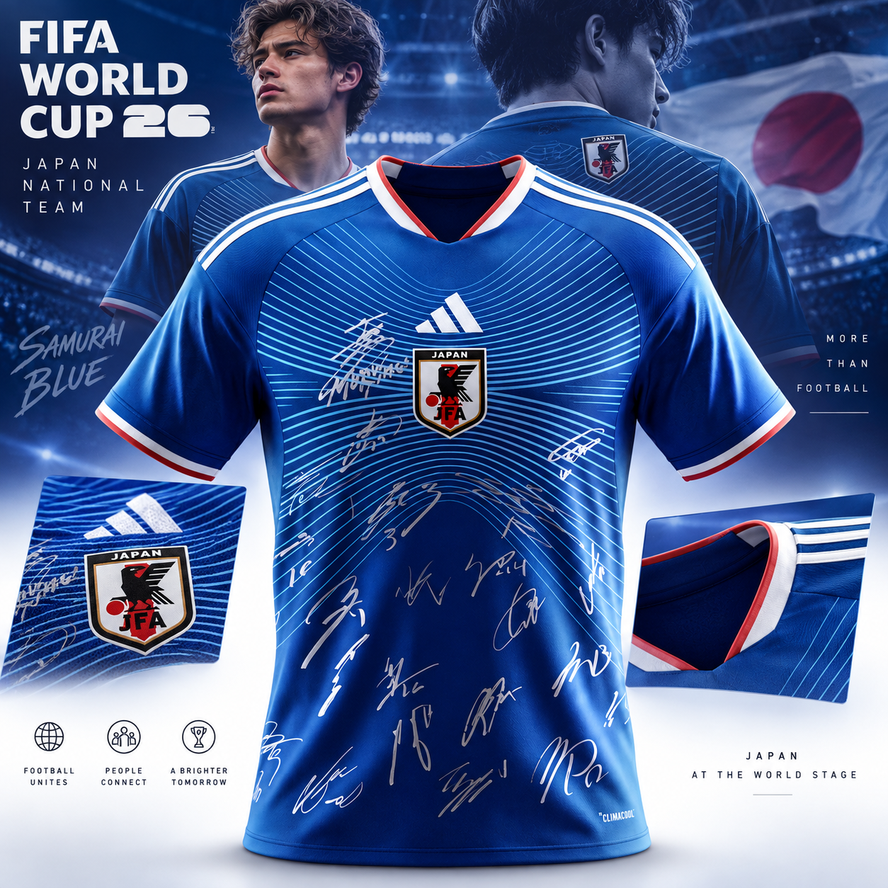 Japan X Adidas National Team FIFA World Cup 2026 Signed Jersey