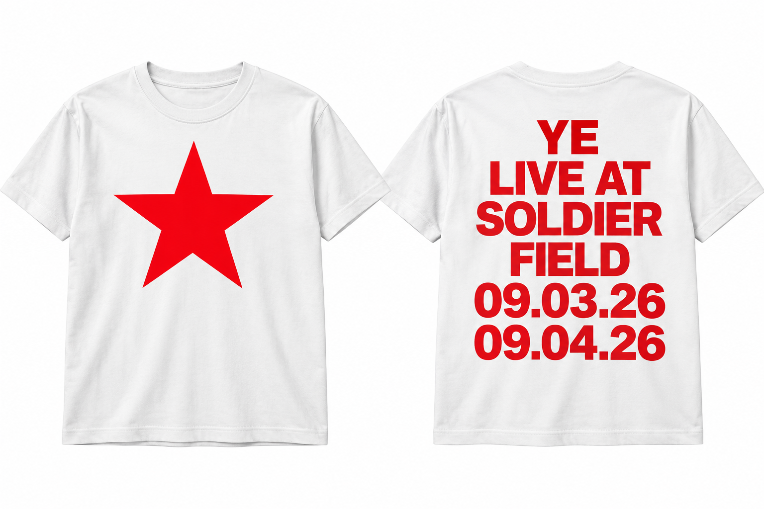 Kanye West Soldier Field Chicago Sep 03 2026 Tour Merch T-Shirt Limited 2 - merchtourboutique kanye west soldier field chicago sep 03 2026 tour merch t shirt limited 9GbdL - merchtourboutique