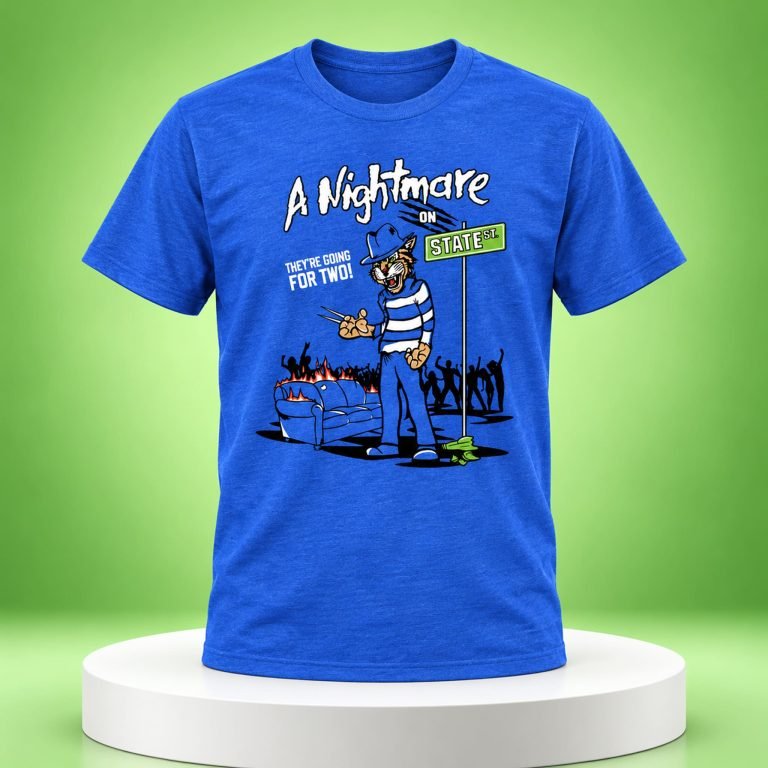 Kentucky Wildcats Merch T-Shirt A Nightmare On State Shirt Unique Tee Gift