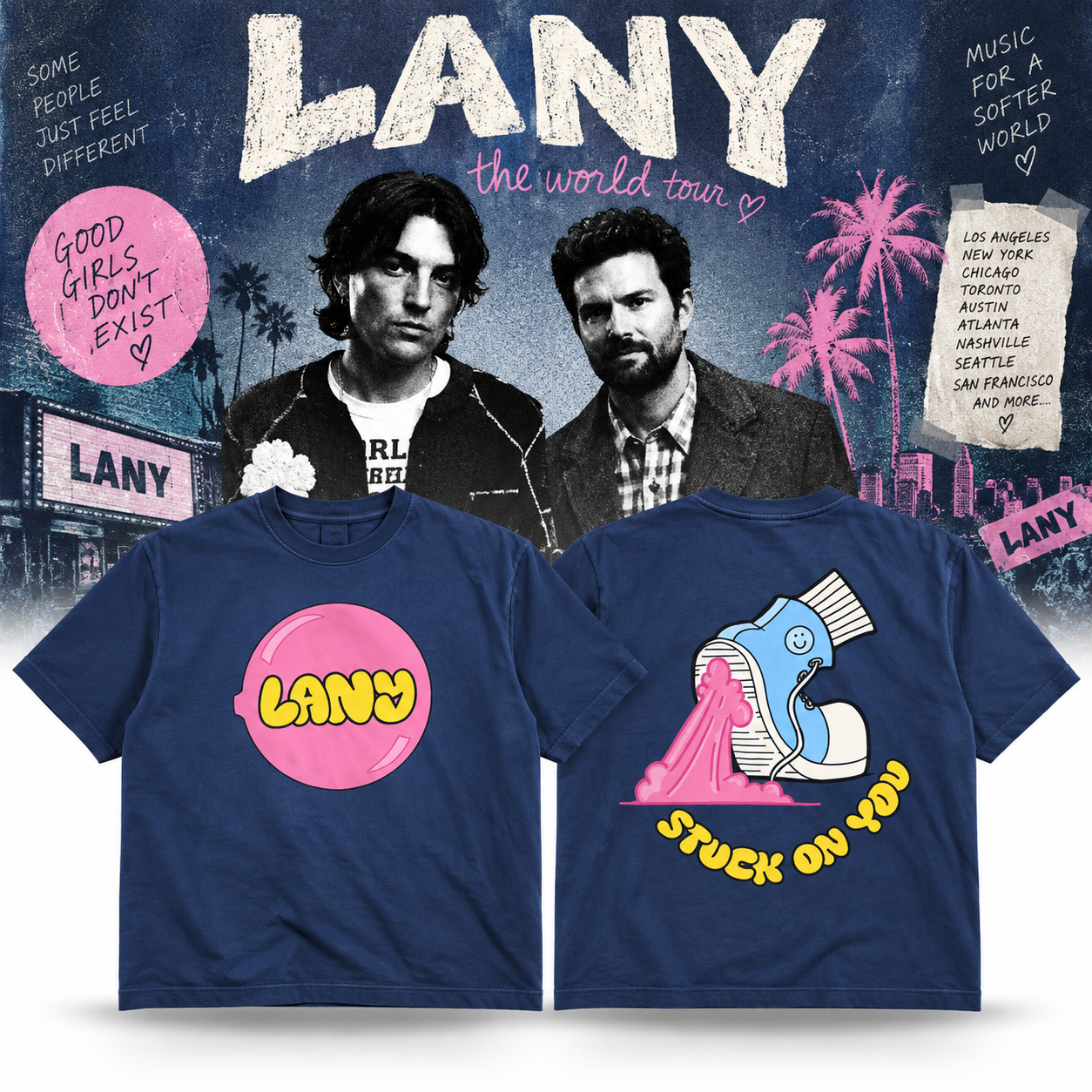 Lany Store Stuck On You Merch Shirt 1 - merchtourboutique lany store stuck on you merch shirt GtPSS - merchtourboutique