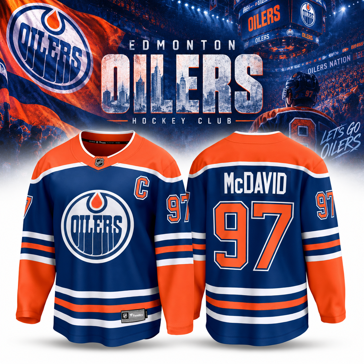 LIMITED EDITION Connor McDavid Edmonton Oilers Fanatics Home Breakaway Jersey 1 - Unicasport LIMITED EDITION Connor McDavid Edmonton Oilers Fanatics Home Breakaway Jersey