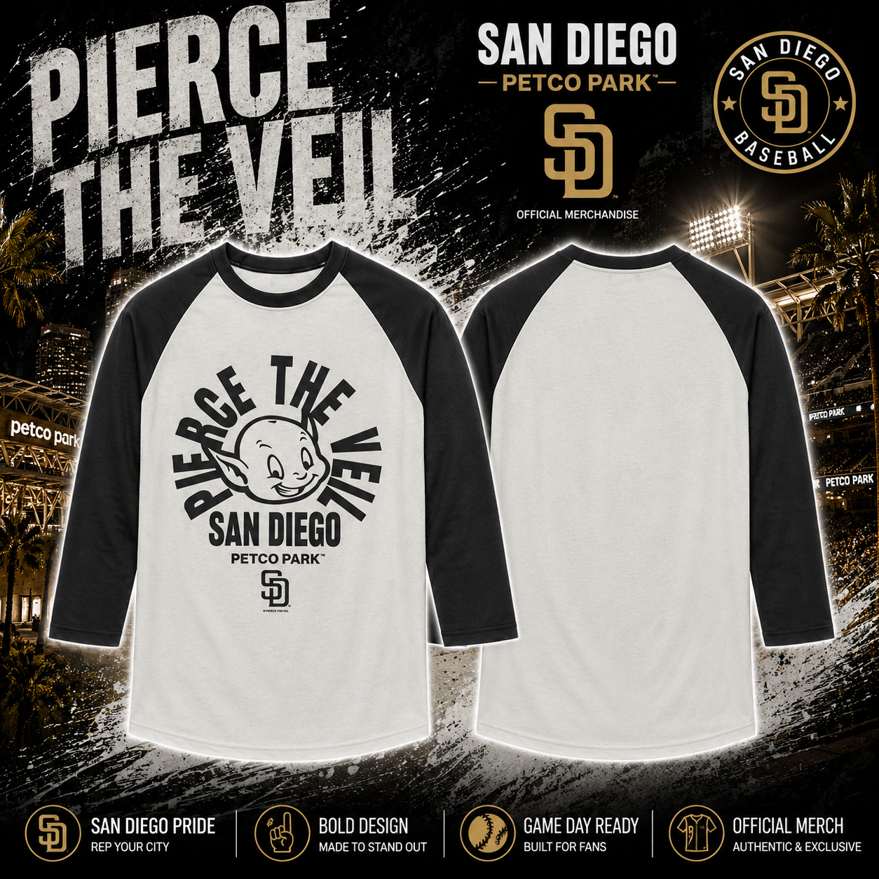 Long Sleeve Pierce The Veil x San Diego 2026 Merch