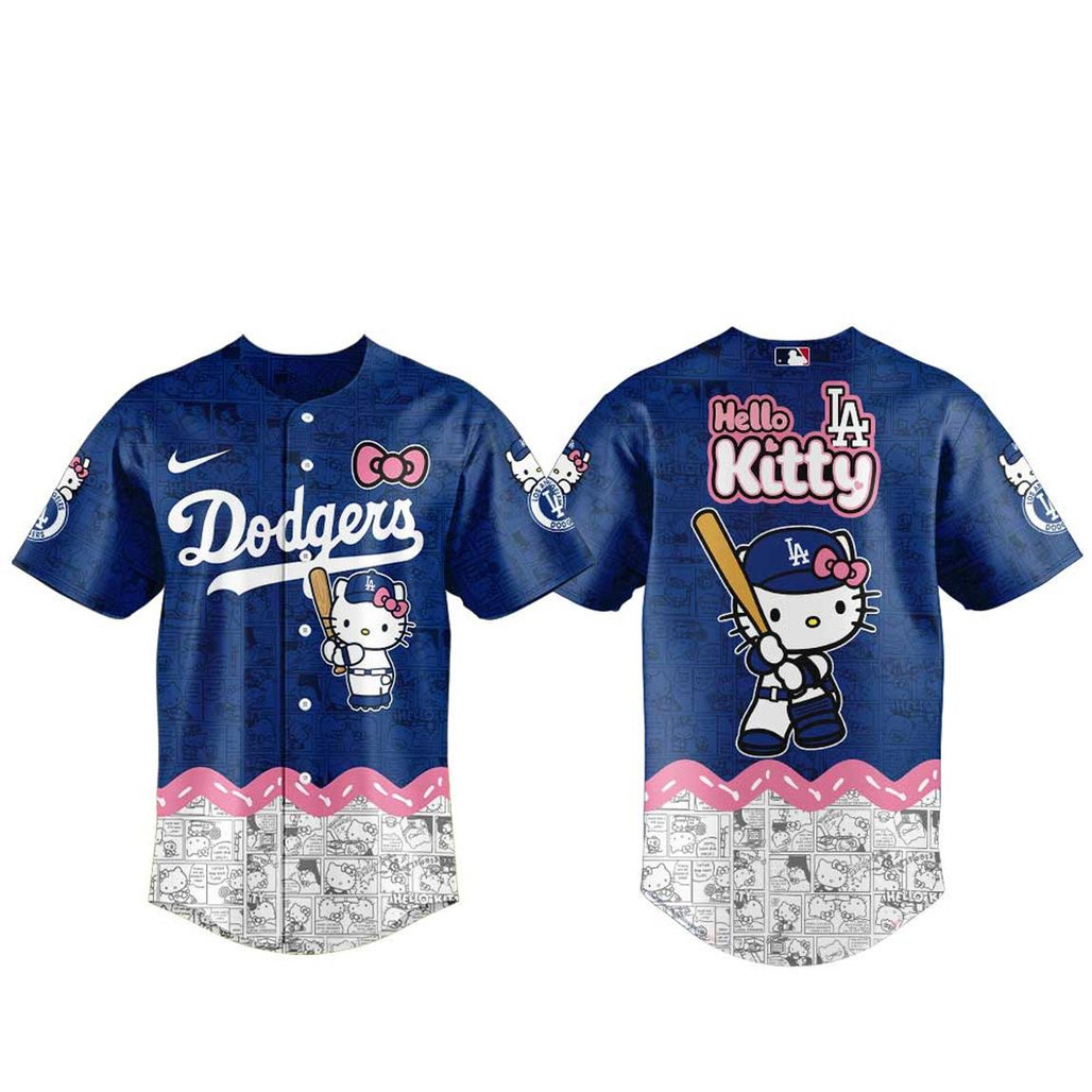 Los Angeles Dodgers Hello Kitty 2026 Homerun Charm Baseball Jersey 1 - Unicasport Los Angeles Dodgers Hello Kitty 2026 Homerun Charm Baseball Jersey