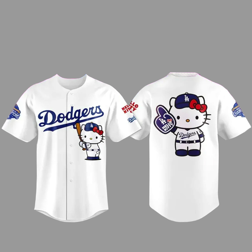 Los Angeles Dodgers Hello Kitty Night 2026 Baseball Jersey 1 - Unicasport Los Angeles Dodgers Hello Kitty Night 2026 Baseball Jersey