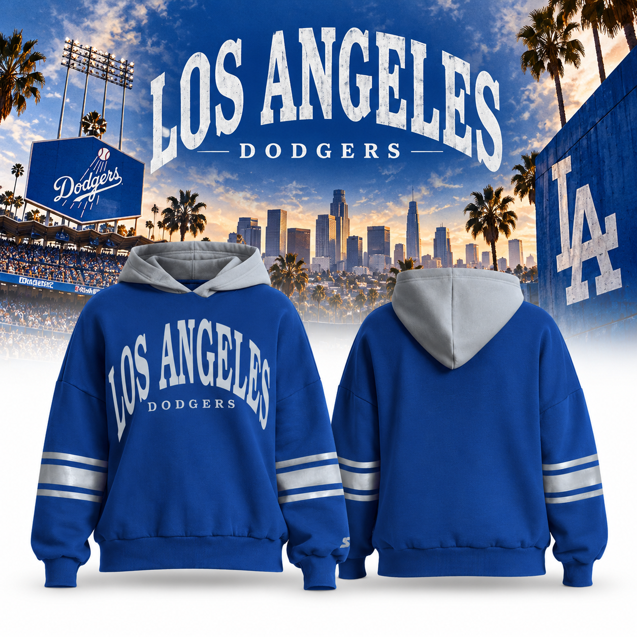 Los Angeles Dodgers Starter Women's Best Coach Hoodie Royal LIMITED EDITION 1 - merchtourboutique los angeles dodgers starter womens best coach hoodie royal limited edition hy8Eu - merchtourboutique