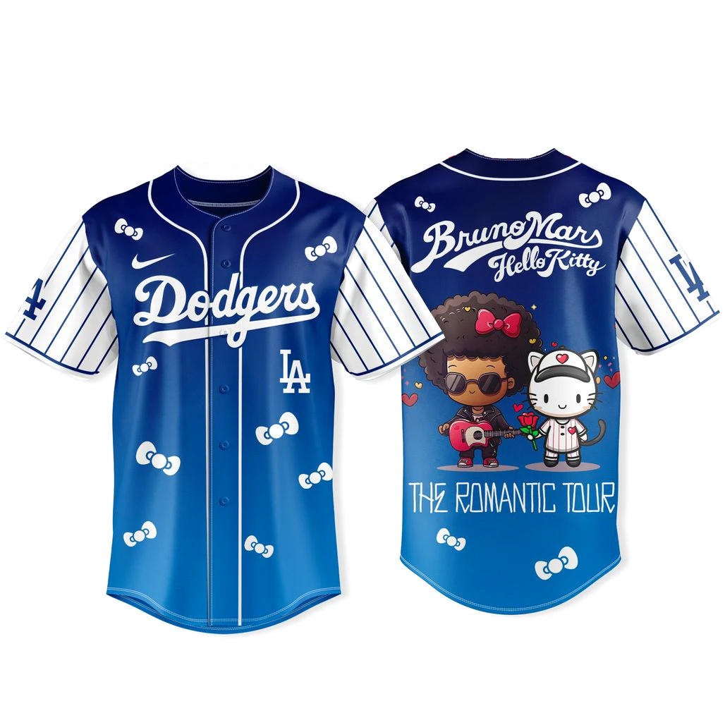 Los Angeles Dodgers x Bruno Mars x Hello Kitty 20226 Navy Baseball Jersey 1 - Unicasport Los Angeles Dodgers x Bruno Mars x Hello Kitty 20226 Navy Baseball Jersey