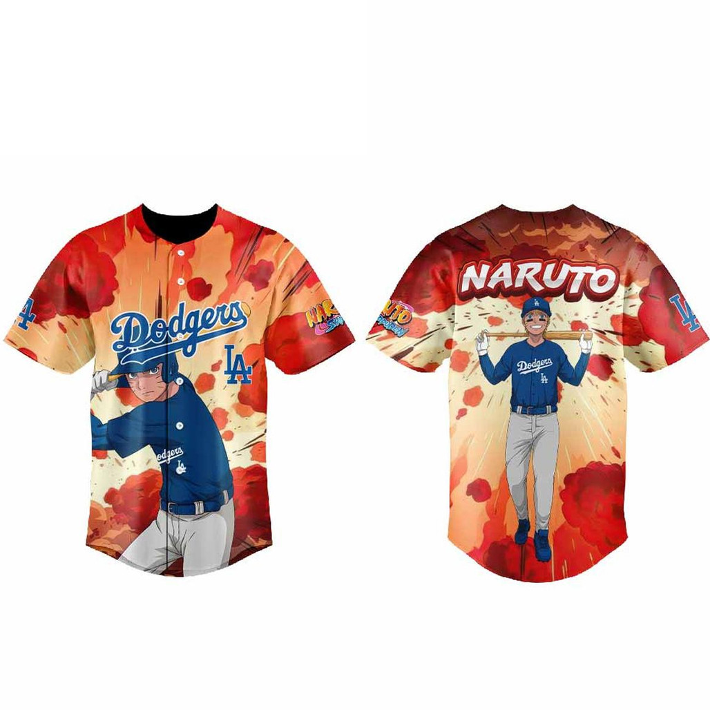Los Angeles Dodgers x Naruto Shippuden Anime Night 2026 Baseball Jersey 1 - Unicasport Los Angeles Dodgers x Naruto Shippuden Anime Night 2026 Baseball Jersey