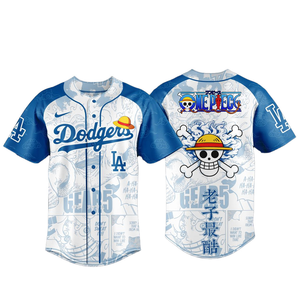 Los Angeles Dodgers x One Piece Night 2026 Baseball Jersey 1 - Unicasport Los Angeles Dodgers x One Piece Night 2026 Baseball Jersey