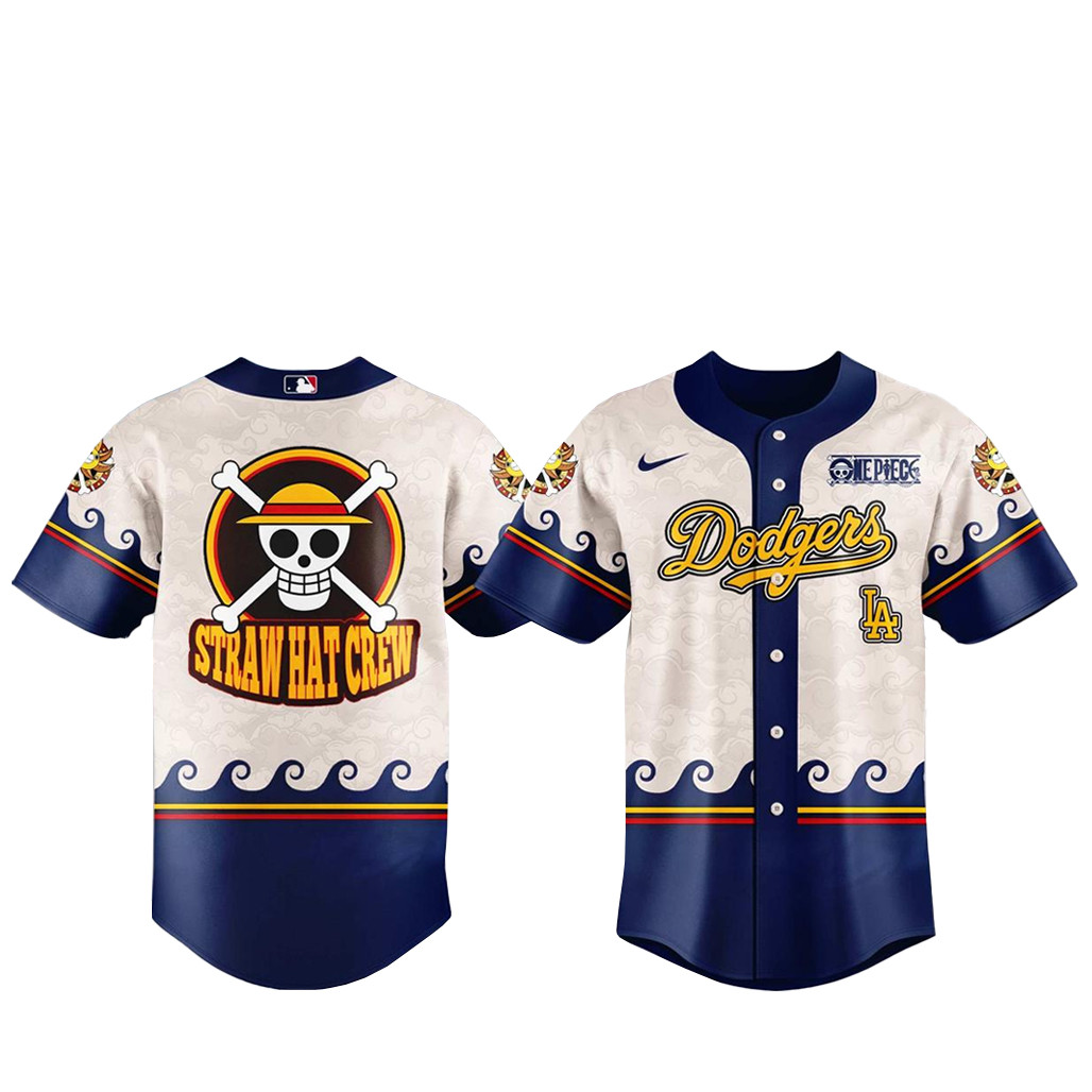 Los Angeles Dodgers x One Piece Night 2026 Straw Hat Crew Baseball Jersey_1 1 - Unicasport Los Angeles Dodgers x One Piece Night 2026 Straw Hat Crew Baseball Jersey_1