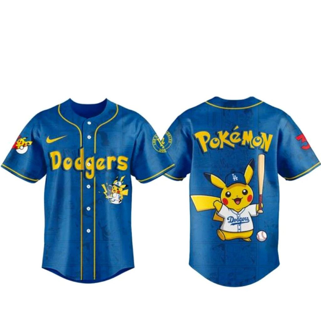 Los Angeles Dodgers x Pokemon 2026 Blue Baseball Jersey Version 2 1 - Unicasport Los Angeles Dodgers x Pokemon 2026 Blue Baseball Jersey Version 2