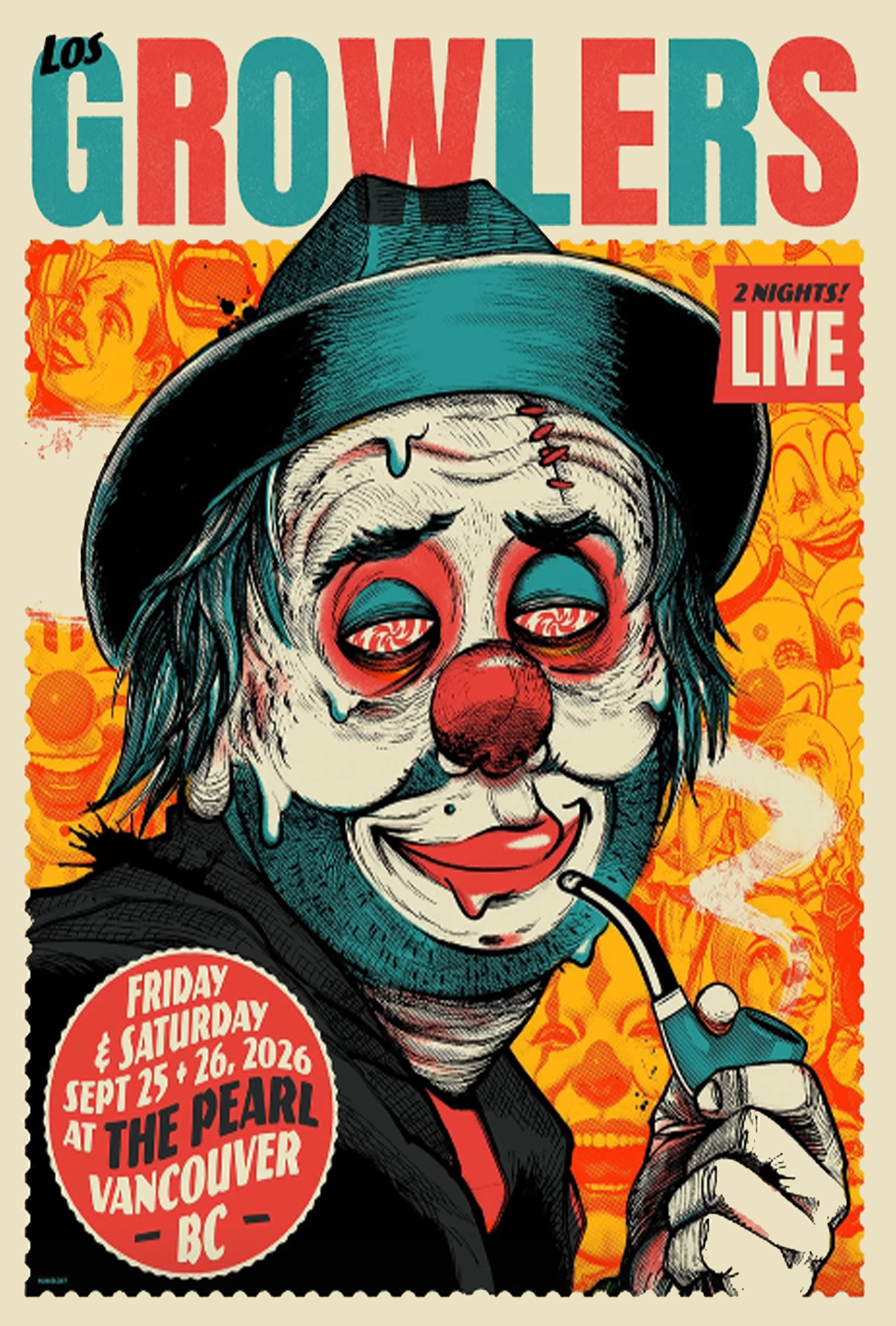 los growlers sep 25 %26 26 2026 vancouver bc two night live poster limited merch - merchtourboutique