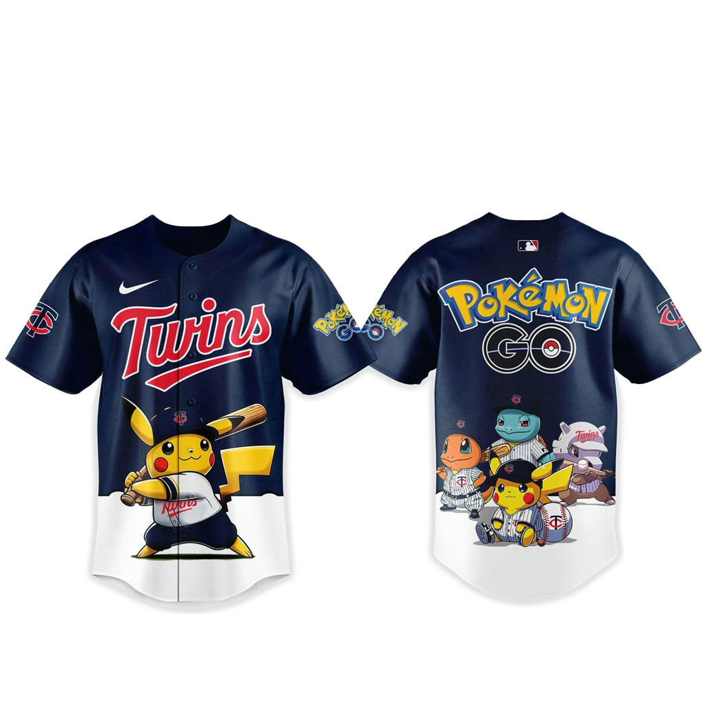Minnesota Twins Pokemon Go Night 2026 Baseball Jersey 1 - Unicasport Minnesota Twins Pokemon Go Night 2026 Baseball Jersey