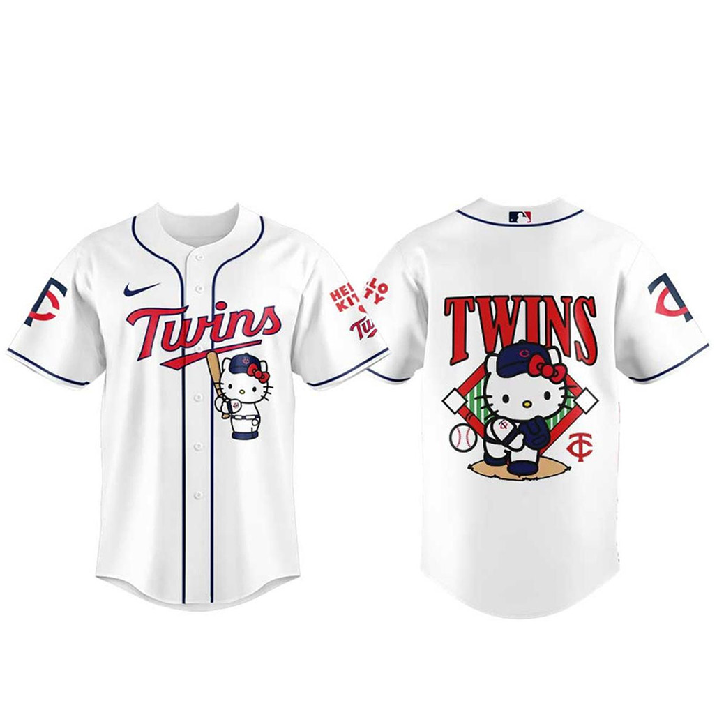 Minnesota Twins x Hello Kitty Day 2026 Baseball Jersey 1 - Unicasport Minnesota Twins x Hello Kitty Day 2026 Baseball Jersey
