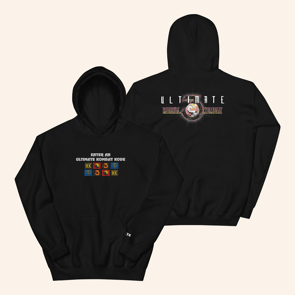 Mortal Kombat Klassic MK3 Merch Kombat Kode Hoodie Mortal Kombat Hooded Sweatshirt