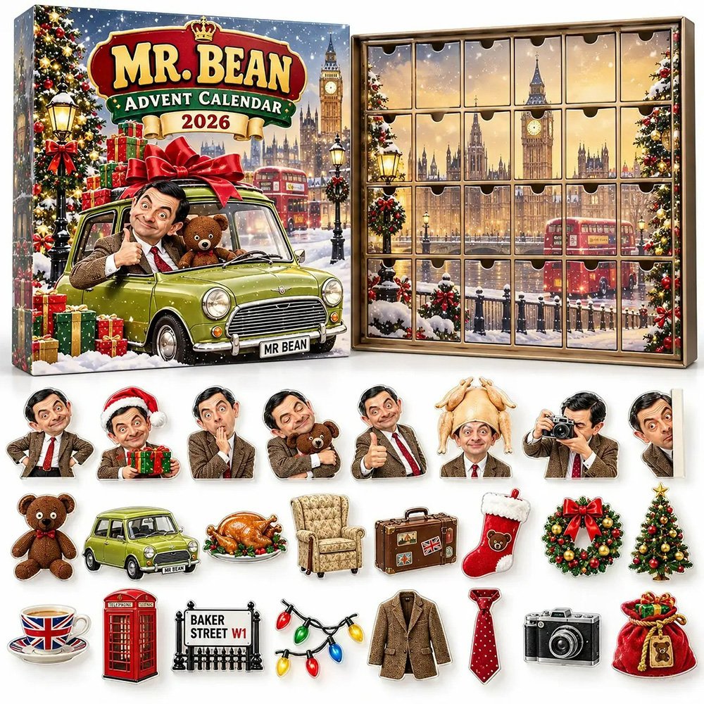 Mr Bean Christmas Advent Calendar Holiday Home Decor Xmas Presents Ideas For Mr Bean Lover