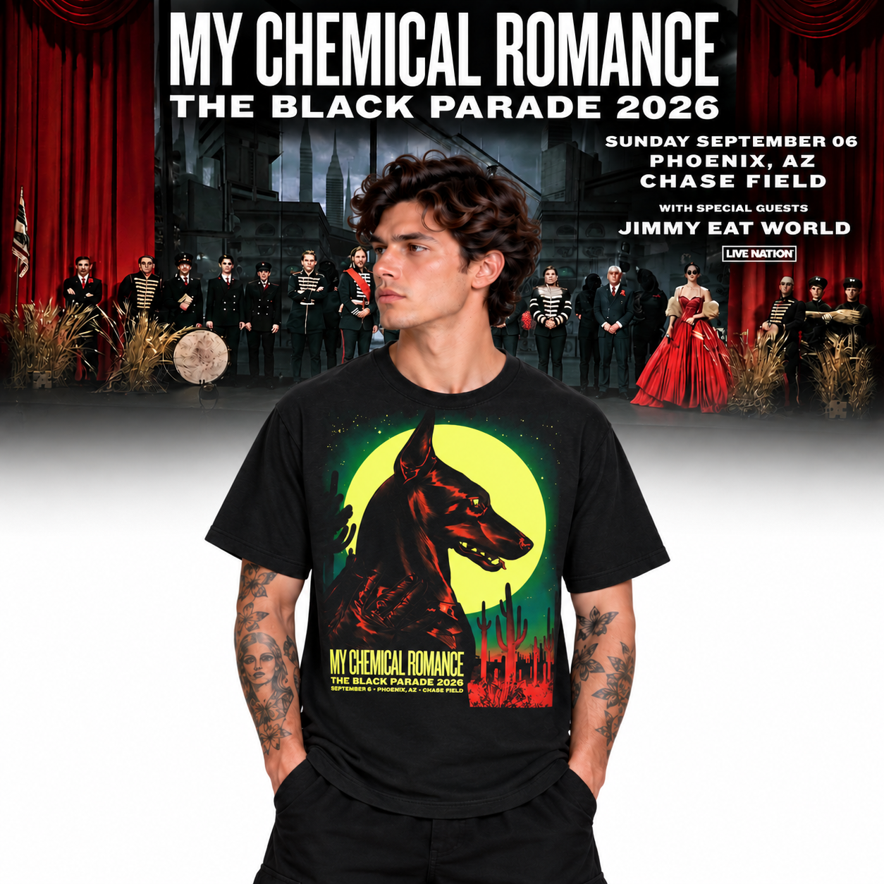My Chemical Romance The Black Parade 2026 Sep 6 Phoenix AZ T-Shirt Merch