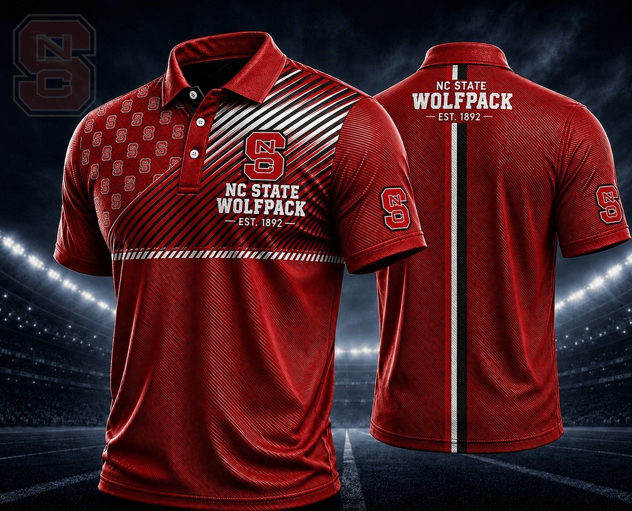 NC State Wolfpack Football Merch NC State NCAA Polo Shirt Wolfpack Game Day Attire