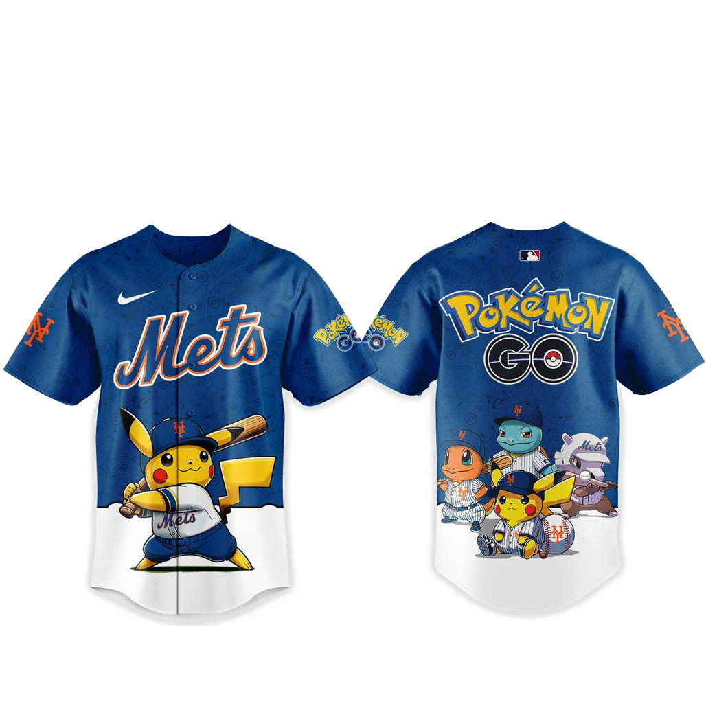 New York Mets Pokemon Go Night 2026 Baseball Jersey 1 - Unicasport New York Mets Pokemon Go Night 2026 Baseball Jersey