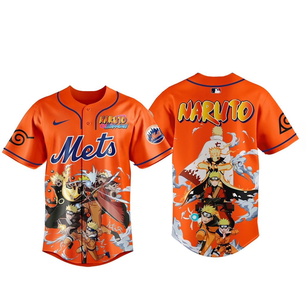 New York Mets x Naruto Game Night 2026 Baseball Jersey 1 - Unicasport New York Mets x Naruto Game Night 2026 Baseball Jersey