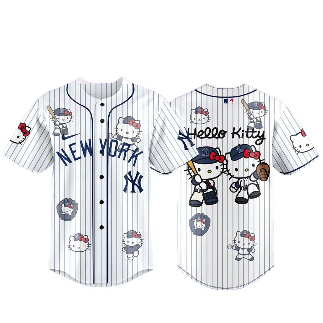 New York Yankees x Hello Kitty 2026 Baseball Jersey 1 - Unicasport New York Yankees x Hello Kitty 2026 Baseball Jersey
