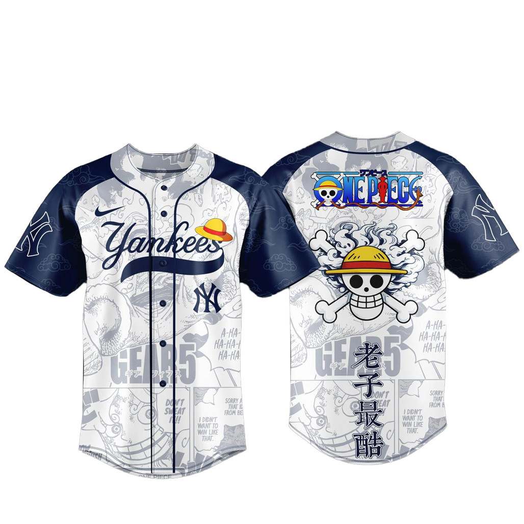 New York Yankees x One Piece Night 2026 Baseball Jersey 1 - Unicasport New York Yankees x One Piece Night 2026 Baseball Jersey