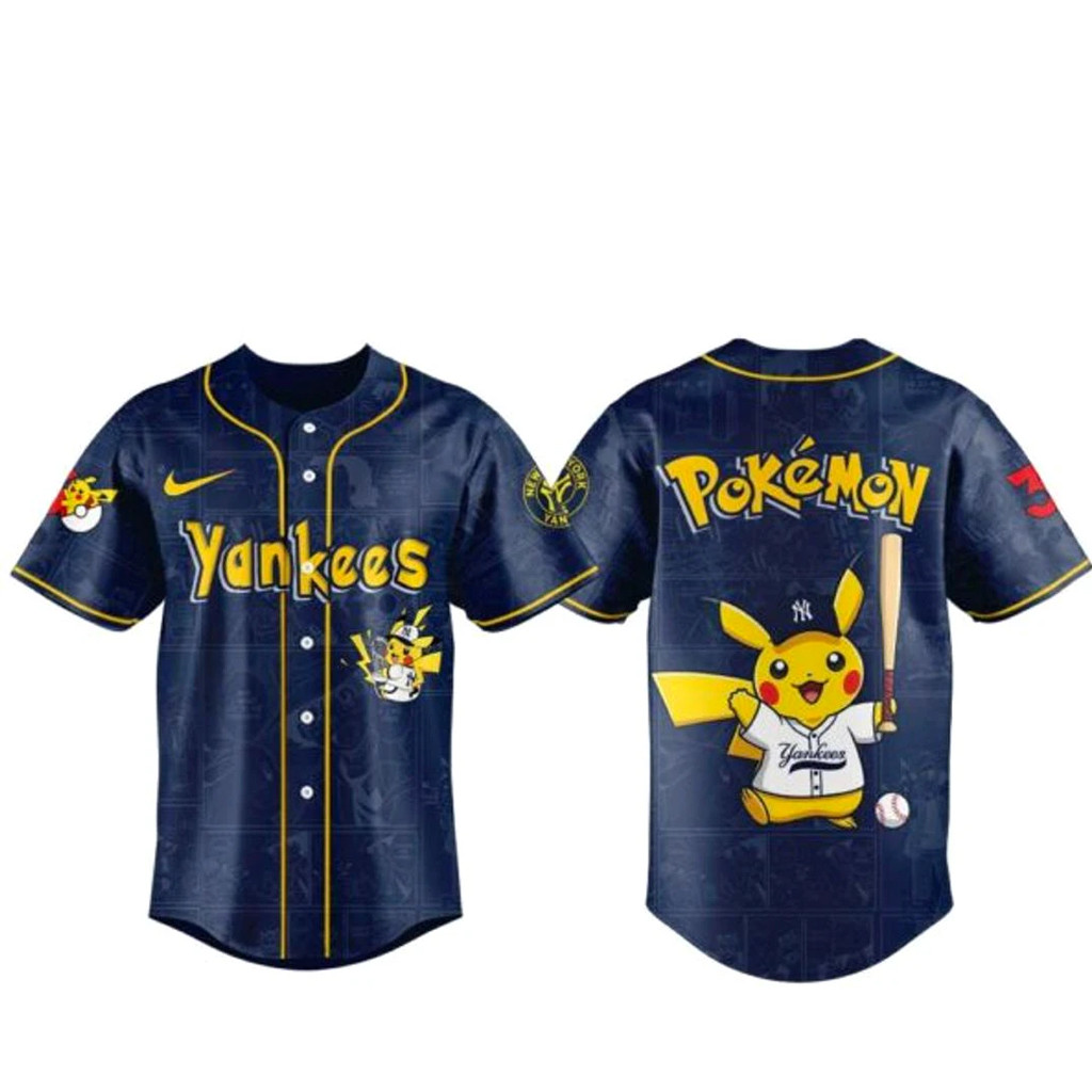 New York Yankees x Pokemon 2026 Navy Baseball Jersey Version 2 1 - Unicasport New York Yankees x Pokemon 2026 Navy Baseball Jersey Version 2