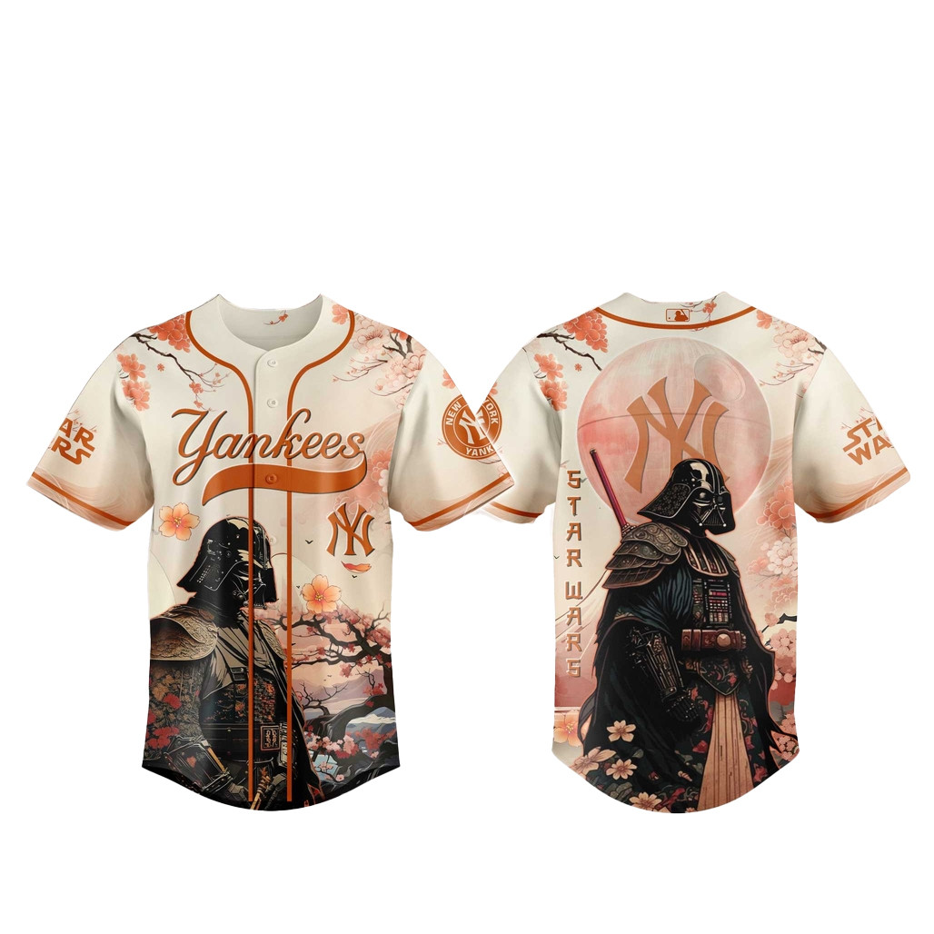 New York Yankees x Star Wars Cherry Blossom 2026 Baseball Jersey 1 - Unicasport New York Yankees x Star Wars Cherry Blossom 2026 Baseball Jersey