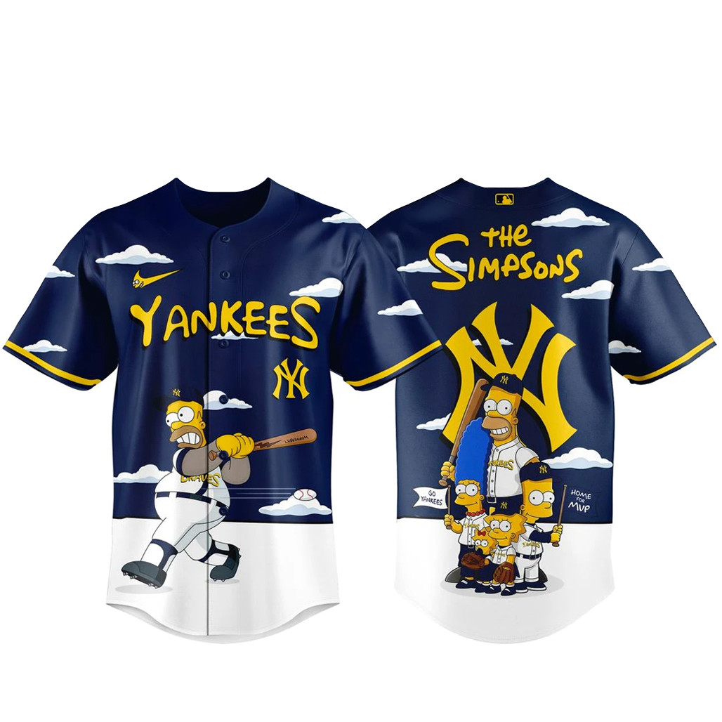 New York Yankees x The Simpsons Wonderbat 2026 Baseball Jersey 1 - Unicasport New York Yankees x The Simpsons Wonderbat 2026 Baseball Jersey