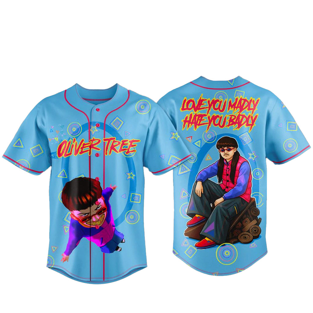 Oliver Tree Worlds First World Tour 2026 Baseball Jersey 1 - Unicasport Oliver Tree Worlds First World Tour 2026 Baseball Jersey